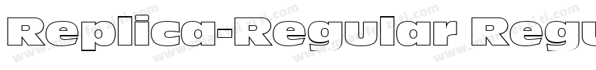 Replica-Regular Regu字体转换